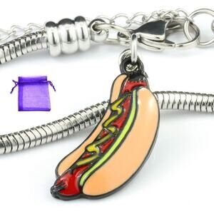 Hot Dog Jewelry | Hot Dog Bracelet Food Novelty Jewelry